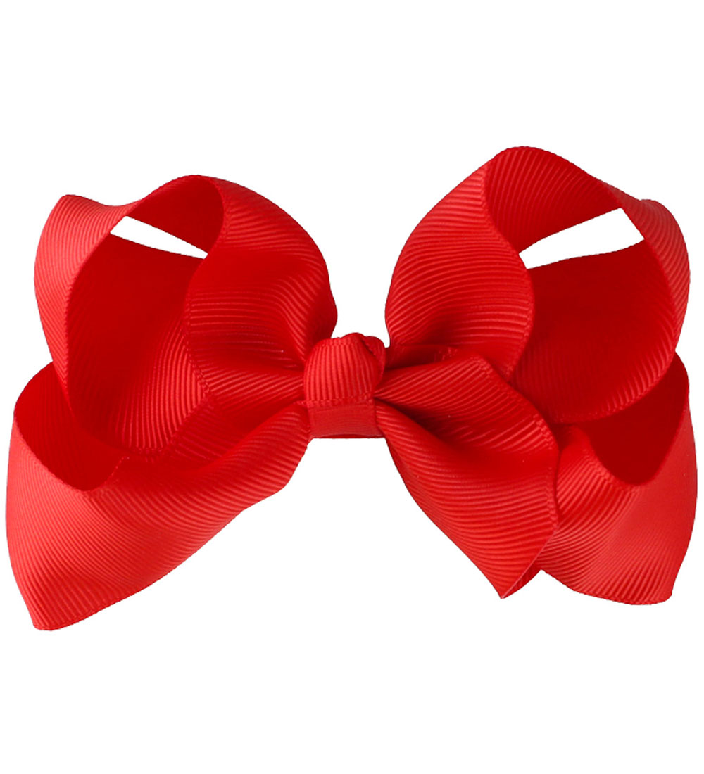By Stær Haarschleife - Klassisch - 10 cm - Mohnrot - By Stær - One Size - Haarschmuck