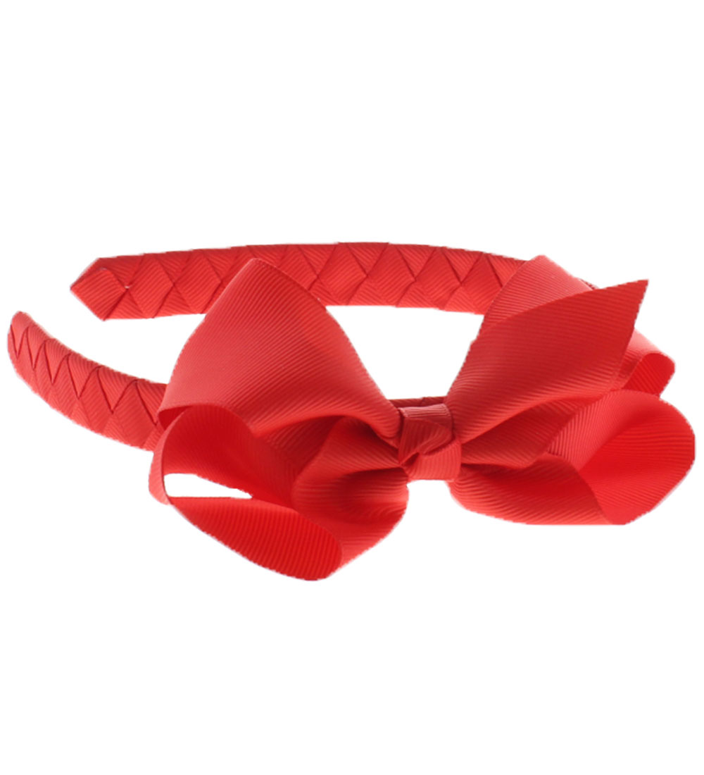 By Stær Haarreifen - Classic Large Schleife - Mohnrot - By Stær - One Size - Haarschmuck