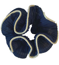 By Stær Scrunchie - Lilje - Marineblå By Stær Scrunchie - Lilje - Marineblå