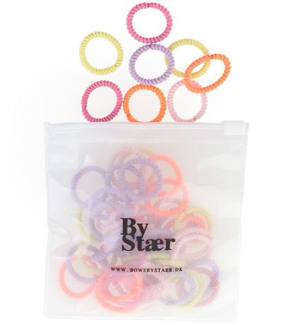 By Stær Mini Hårelastikker - 50 Stk. - Mix 17 - Multi By Stær Mini Hårelastikker - 50 Stk. - Mix 17 - Multi