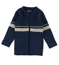 Voksi Cardigan - Uld - Poppy Blue Voksi Cardigan - Uld - Poppy Blue