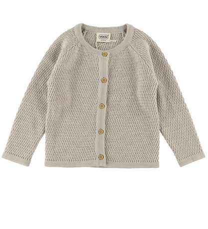 Voksi Cardigan - Uld - Seashell Sand Voksi Cardigan - Uld - Seashell Sand