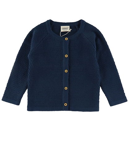 Voksi Cardigan - Uld - Poppy Blue Voksi Cardigan - Uld - Poppy Blue