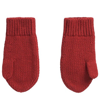 Polo Ralph Lauren Luffer - Reindeer - Strik - Rød m. Hvid Polo Ralph Lauren Luffer - Reindeer - Strik - Rød m. Hvid