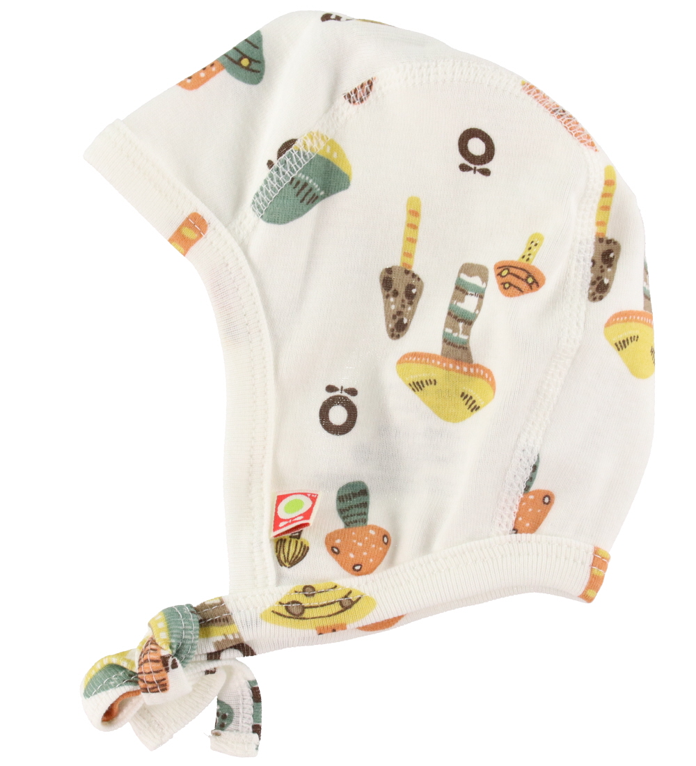Katvig Babymütze - Weiß m. Pilze - Katvig - 45 cm - Babymützen