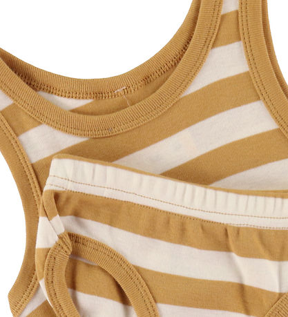 Katvig Undertøj - Karamel/Hvid Stribet