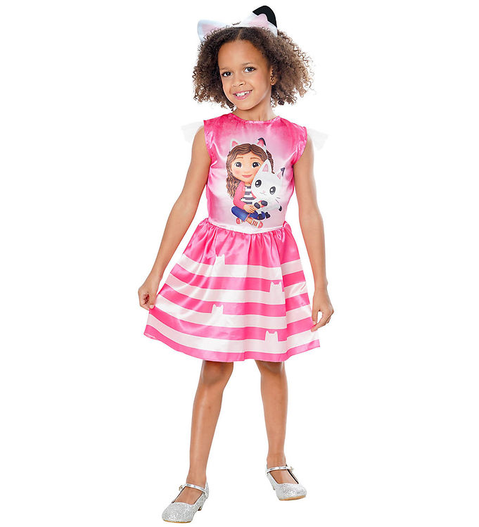Gabby'S Dukkehus kostume: Kjole&Hårbånd 98-110Cm
