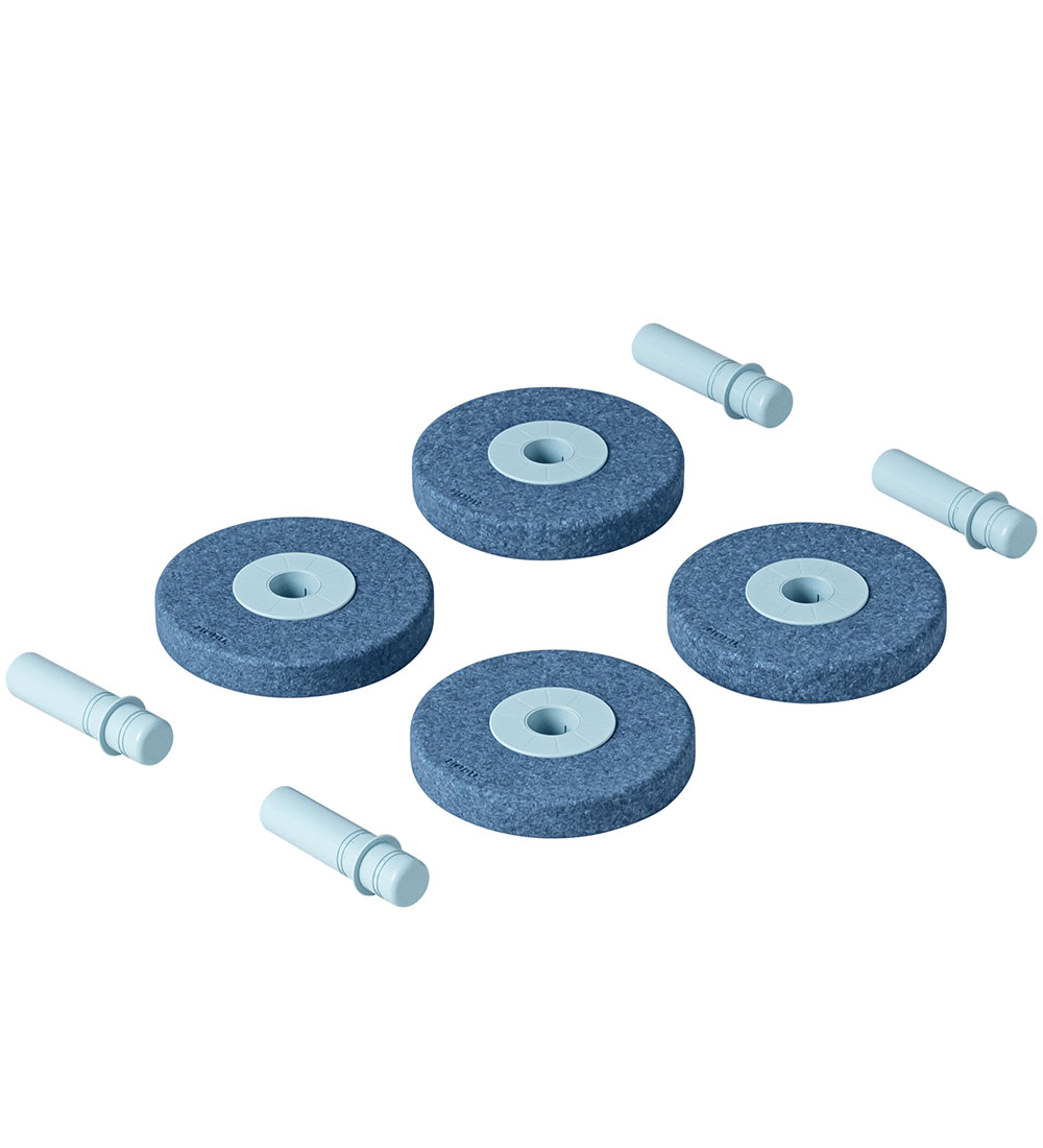MODU 4x Foam Wheels - 4er-Pack - Deep Blue/Sky Blue - MODU - One Size - Motorik Tiere