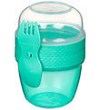 Sistema Madkasse m. Bestik - Snack Capsule - 515 ml - Turkis Sistema Madkasse m. Bestik - Snack Capsule - 515 ml - Turkis
