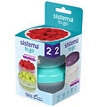 Sistema Beholdere - 2-pak - Portionpod - 210 ml - Mørkeblå/Turki Sistema Beholdere - 2-pak - Portionpod - 210 ml - Mørkeblå/Turki