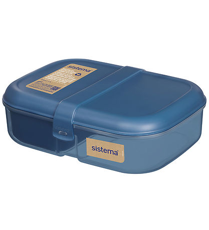 Sistema Madkasse m. Drikkedunk - 1,1 l/480 ml -  Mountain Blue Sistema Madkasse m. Drikkedunk - 1,1 l/480 ml -  Mountain Blue