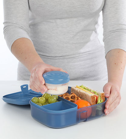 Sistema Madkasse m. Drikkedunk - 1,1 l/480 ml -  Mountain Blue Sistema Madkasse m. Drikkedunk - 1,1 l/480 ml -  Mountain Blue