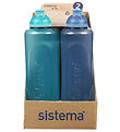 Sistema Drikkedunke - 2-pak - 480 ml - Mountain Blue/Teal Stone Sistema Drikkedunke - 2-pak - 480 ml - Mountain Blue/Teal Stone