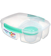 Sistema Madkasse m. Beholder - Triple Split Lunch - 2 l - Turkis Sistema Madkasse m. Beholder - Triple Split Lunch - 2 l - Turkis