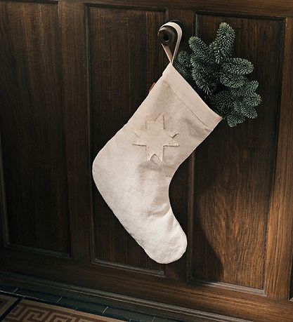 ferm Living Jólasokkur - Vela - Natural