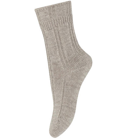 Chaussettes MP - Laine Tricoté - Light Brown Mélange Chaussettes MP - Laine Tricoté - Light Brown Mélange