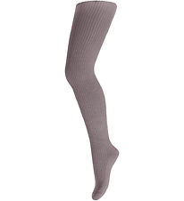 MP Tights - Wool - Rib - Marley - Dark Purple Dove