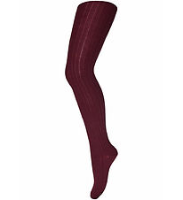 MP Tights - Wool - Rib - Wine Ed
