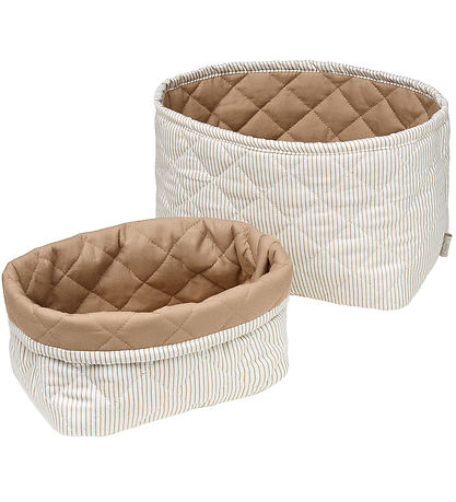 Cam Cam Opbevaringskurve - 2-pak - 22x15/24x17 cm - Classic Stri Cam Cam Opbevaringskurve - 2-pak - 22x15/24x17 cm - Classic Stri