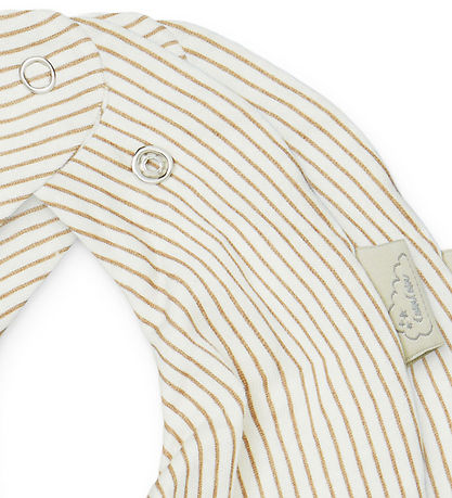 Cam Cam Teething Bib - 2-Pack - Classic+ Stripes Camel