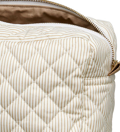 Cam Cam Toilettaske - Stor - Classic Stripes Camel/Camel Cam Cam Toilettaske - Stor - Classic Stripes Camel/Camel