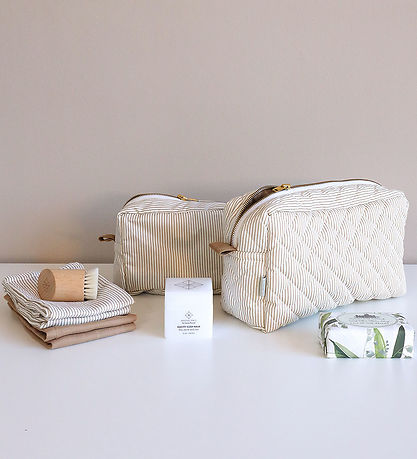 Cam Cam Toilettaske - Stor - Classic Stripes Camel/Camel Cam Cam Toilettaske - Stor - Classic Stripes Camel/Camel