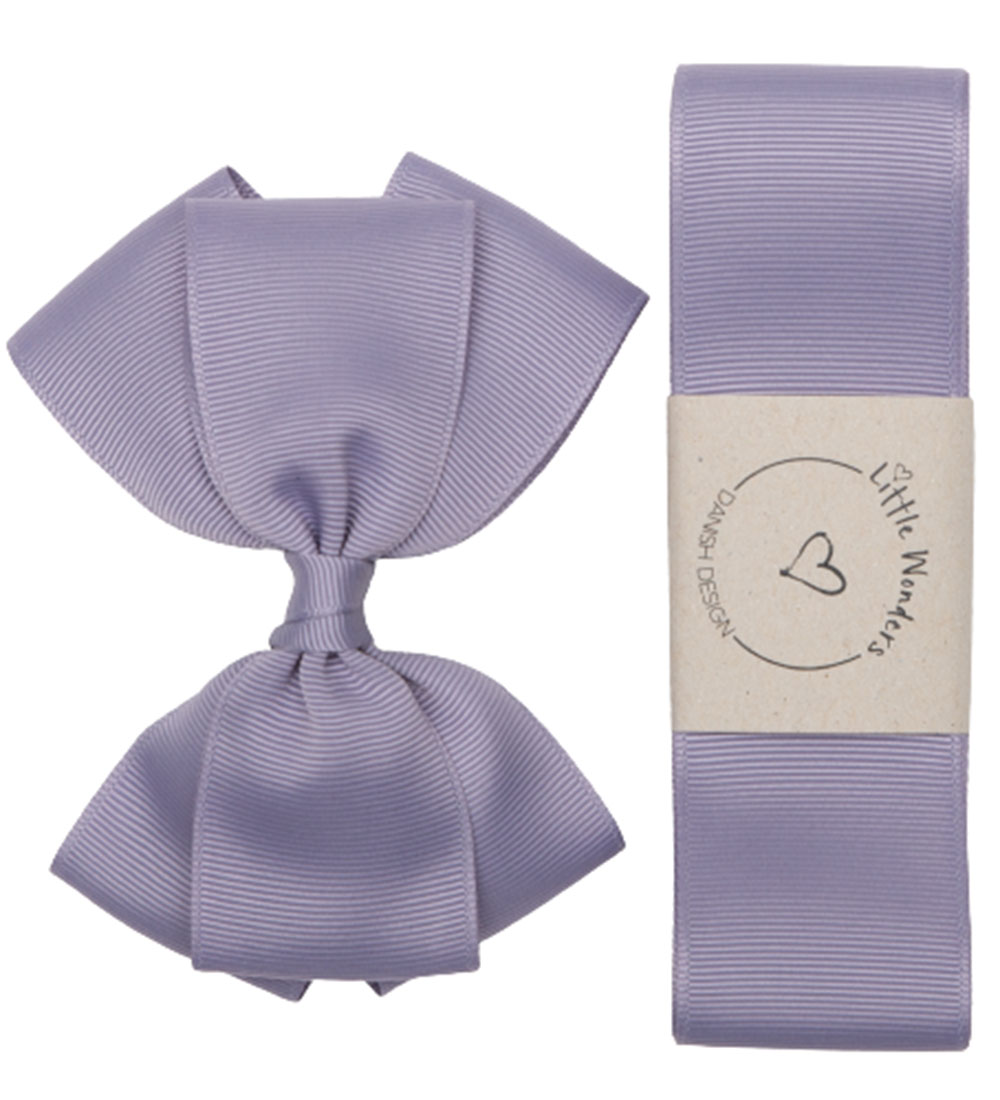 Little Wonders Taufband m. Schleife - Mattes Lila - Little Wonders - One Size - Haarschmuck