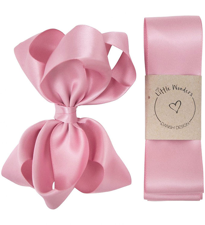 Little Wonders Dåbsbånd m. Sløjfe - Quart Rose