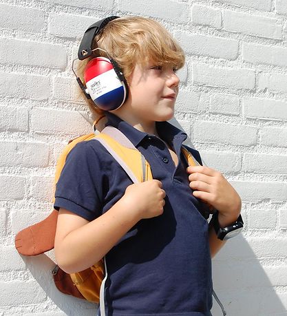 Jippies Høreværn - Rød/Hvid/Blå