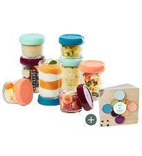 Babymoov Beholdere - Glas - 4x220 ml + 4x100 ml Babymoov Beholdere - Glas - 4x220 ml + 4x100 ml