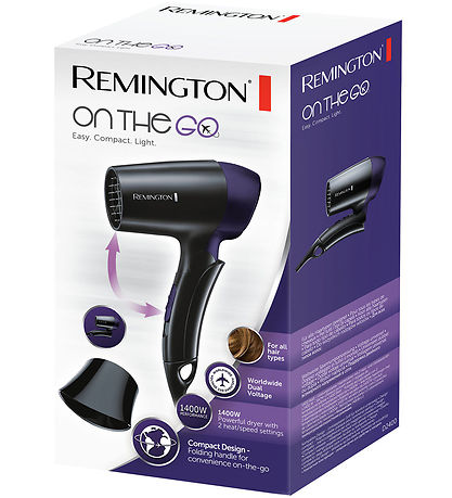 Remington Hårtørrer - On The Go - D2400
