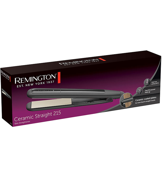 Remington Ceramic Straight 215 Glattejern - Keramisk Belægning, Max 215°C - Sort
