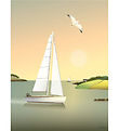 Vissevasse Plakat - 30x40 cm - Sailboat Vissevasse Plakat - 30x40 cm - Sailboat
