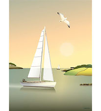 Vissevasse Plakat - 30x40 cm - Sailboat Vissevasse Plakat - 30x40 cm - Sailboat
