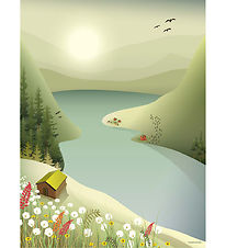 Vissevasse Plakat - 30x40 cm - Mountains Vissevasse Plakat - 30x40 cm - Mountains