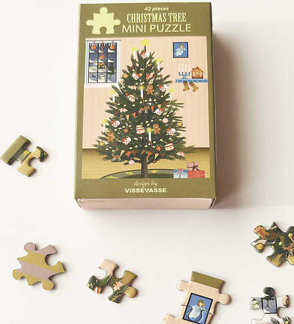 Vissevasse Puslespil - Mini - 10x13 cm - 42 Brikker - Christmas  Vissevasse Puslespil - Mini - 10x13 cm - 42 Brikker - Christmas