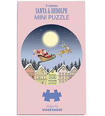Vissevasse Puslespil - Mini - 11x11 cm - 31 Brikker - Santa & Ru Vissevasse Puslespil - Mini - 11x11 cm - 31 Brikker - Santa & Ru