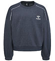 Hummel Sweatshirt - hmlGizela - Ombre Blue m. Glimmer Hummel Sweatshirt - hmlGizela - Ombre Blue m. Glimmer