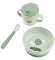 Done By Deer Spisesæt - Foodie - 3 Dele - Happy Clouds Green Done By Deer Spisesæt - Foodie - 3 Dele - Happy Clouds Green