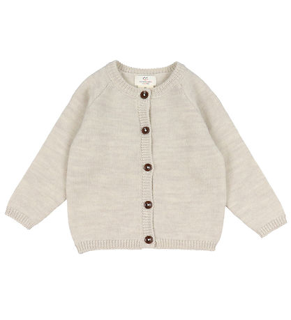 Copenhagen Colors Cardigan - Uld - Pale Cream Melange Copenhagen Colors Cardigan - Uld - Pale Cream Melange