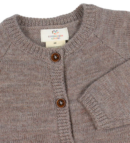 Copenhagen Colors Cardigan - Uld - Natural Melange Copenhagen Colors Cardigan - Uld - Natural Melange