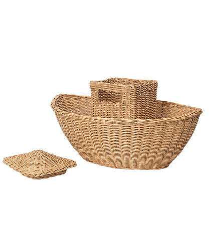 ferm Living Opbevaringskurv - Braided Ark - 60x41x30 cm - Natura