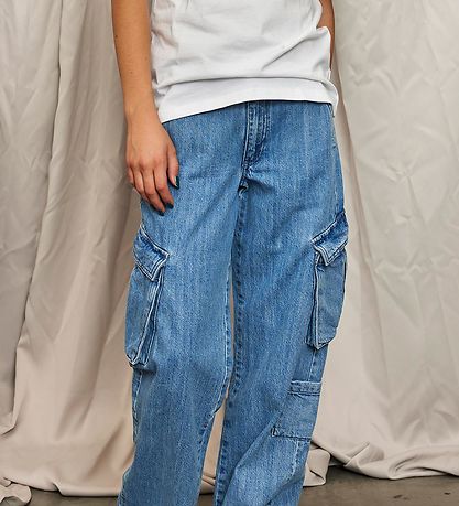 Hound Jeans - Cargo - Wide - Light Blue Used Hound Jeans - Cargo - Wide - Light Blue Used