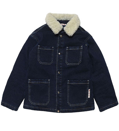 Marni Denimjakke m. For - Navy Marni Denimjakke m. For - Navy