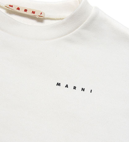 Marni Sweatshirt - Off White m. Pailletter Marni Sweatshirt - Off White m. Pailletter