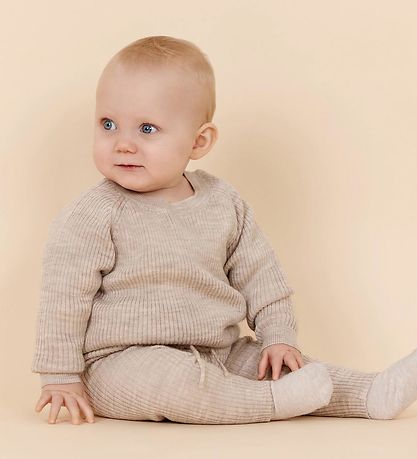 Copenhagen Colors Bluse - Uld - Pale Cream Melange Copenhagen Colors Bluse - Uld - Pale Cream Melange