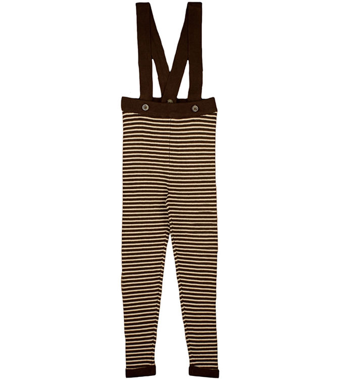 Fliink Leggings m. Seler - Strik - Viskose - Favo - Chocory Coff