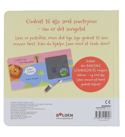 Forlaget Bolden Bog - Godnat, Løve - En Magisk Lommelygte-Bog - 