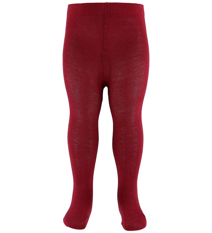 Minymo Strømpebukser m. Blonder - Rio Red