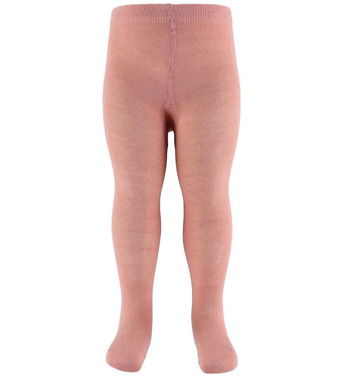 Minymo Strømpebukser m. Blonder - Rose Cloud